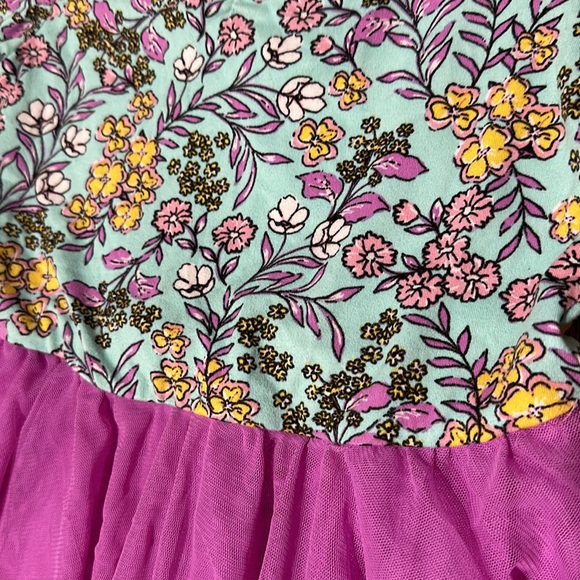 Dot Dot Smile Size 3/4 Floral with tulle skirt - Picture 2 of 3